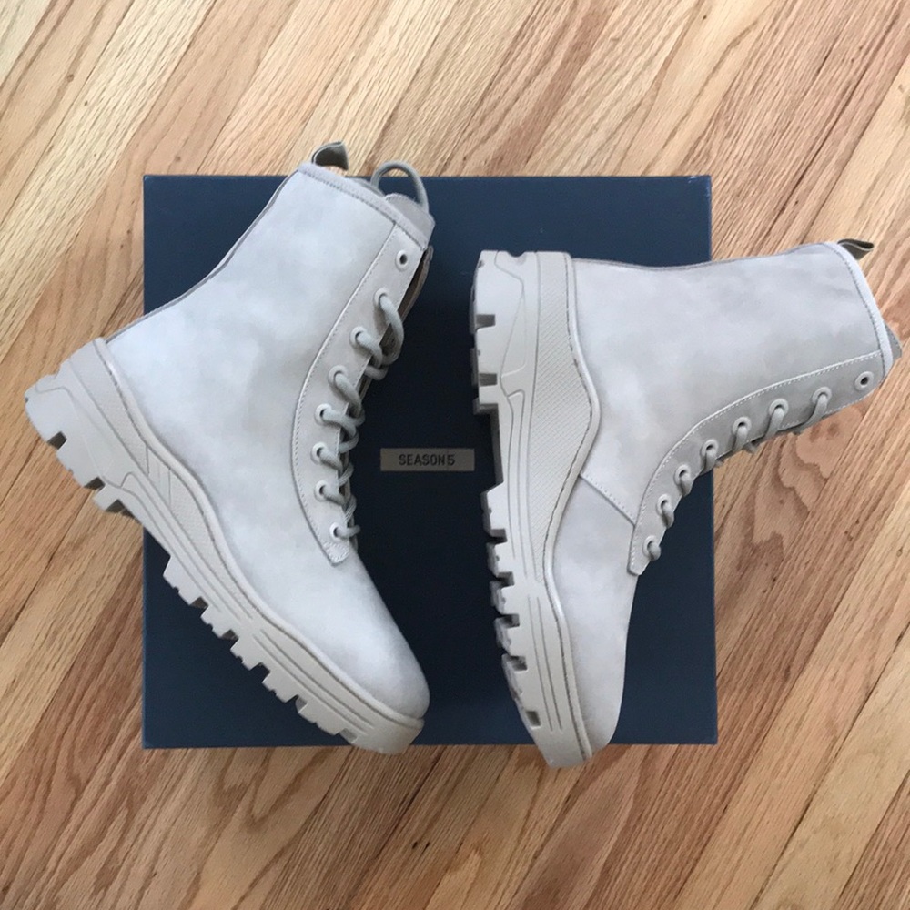 Yeezy Season 5 Taupe Nubuck Boot Size 42